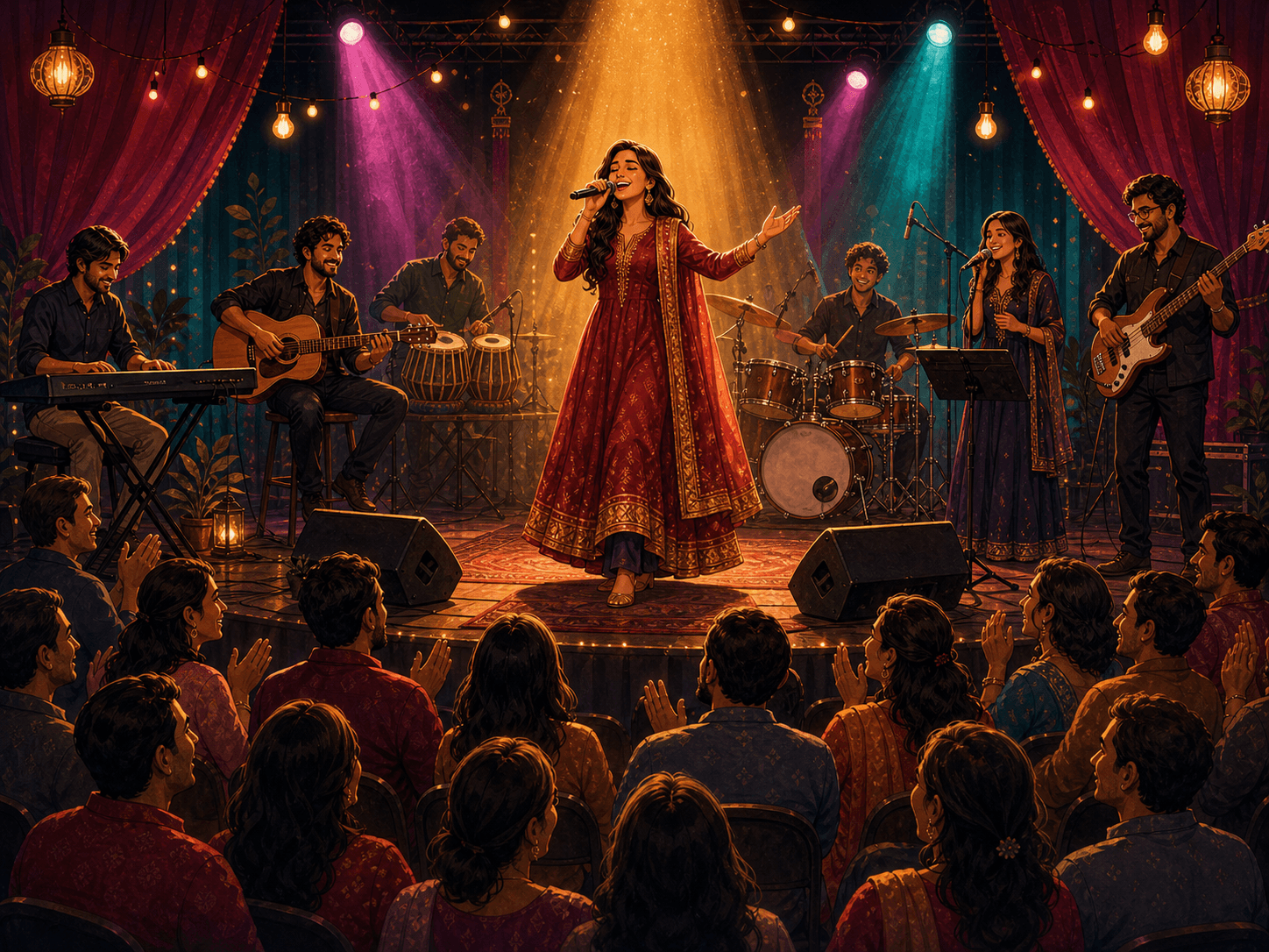 FABS Stars Night concert with singers and a live band